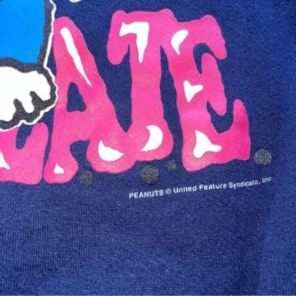 Vintage 70s Peanuts Lucy When All Else Fails There's Chocolate Crewneck Pullover - Picture 2 of 9